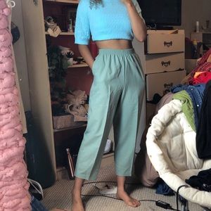 Pale blue pants